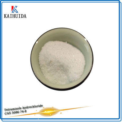 El blanco del ácido clorhídrico del clorhidrato de Pharma Tetramisole pulveriza CAS 5086-74-8